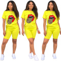 2020 Leisure sports outfit fashion butterfly tongue 5xl two piece set lounge set clothing women